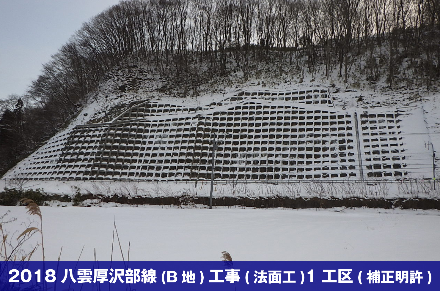 2018八雲厚沢部線（B地）工事（法面工）1工区（補正明許）